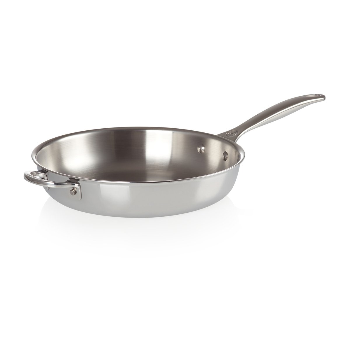 Le Creuset Signature 3-Ply stekpanna djup 28 cm | Skandinavisk Design | Stekpannor | Silverfärgad