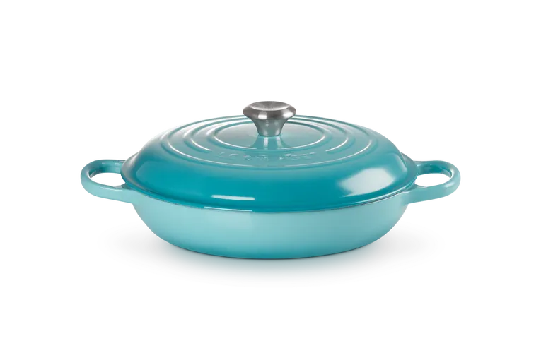 Le Creuset Signature Buffégryta 30 cm Turkos | Skandinavisk Design | Grytor | Blå