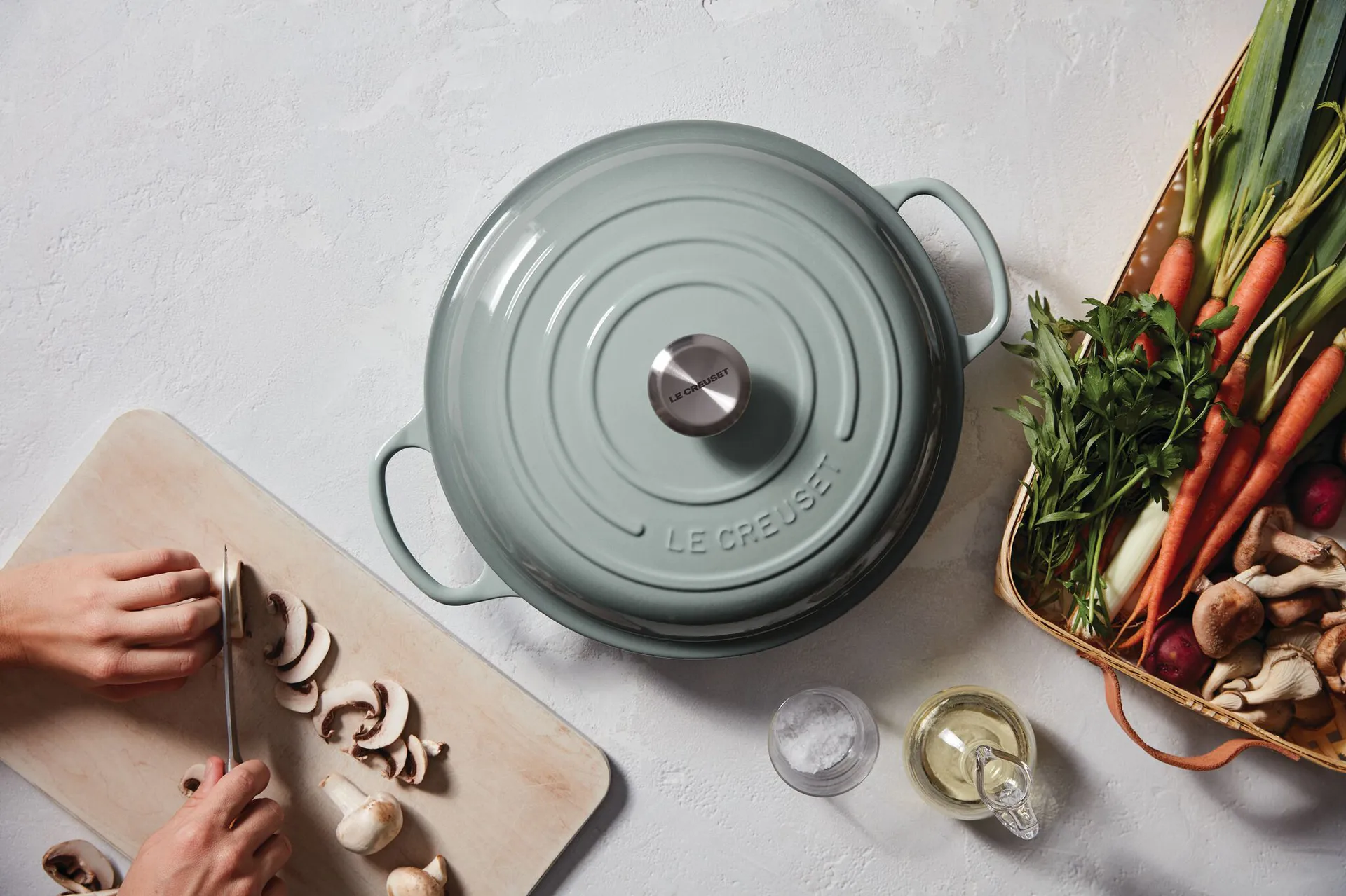 Signature buffétgryta 3,5 l, Sea Salt Le Creuset