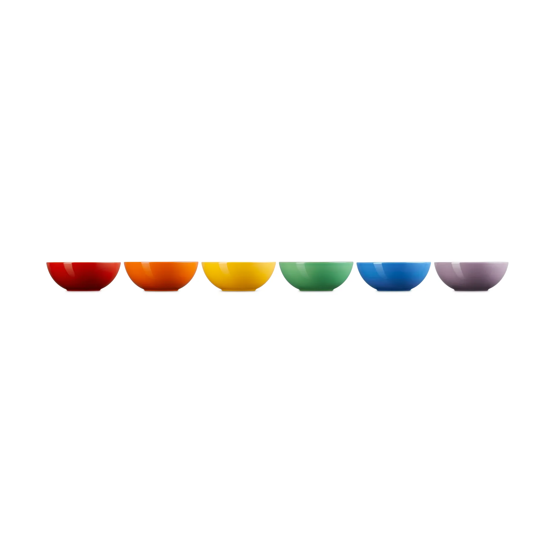 Signature stengods djup tallrik 6-delar, Rainbow Le Creuset