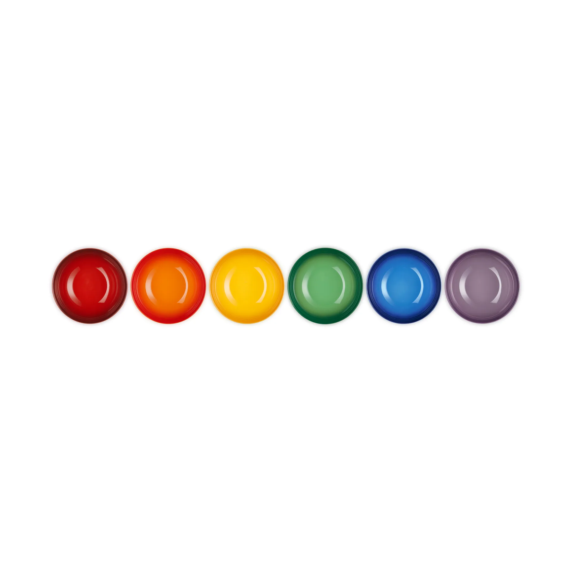 Signature stengods djup tallrik 6-delar, Rainbow Le Creuset