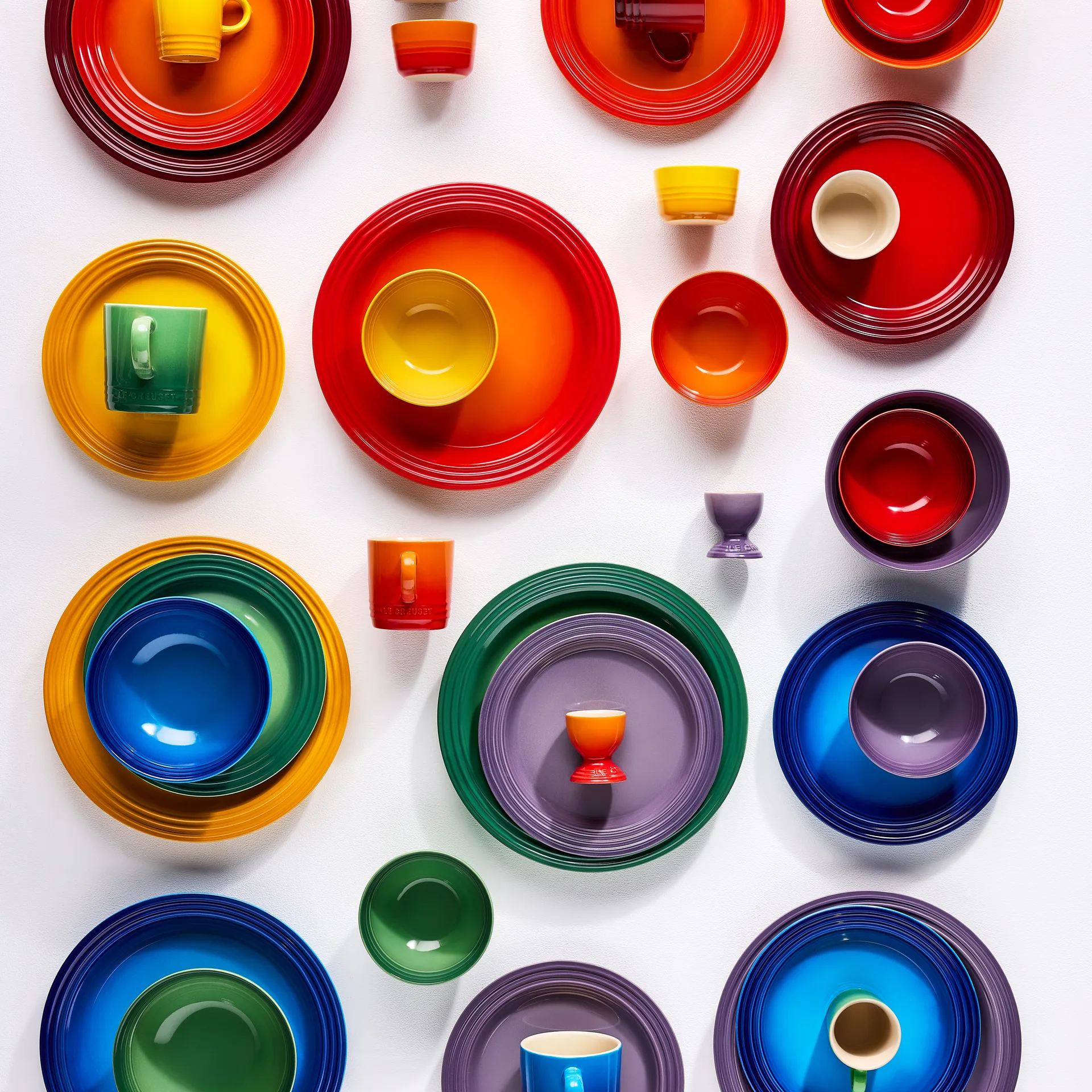 Signature stengods djup tallrik 6-delar, Rainbow Le Creuset