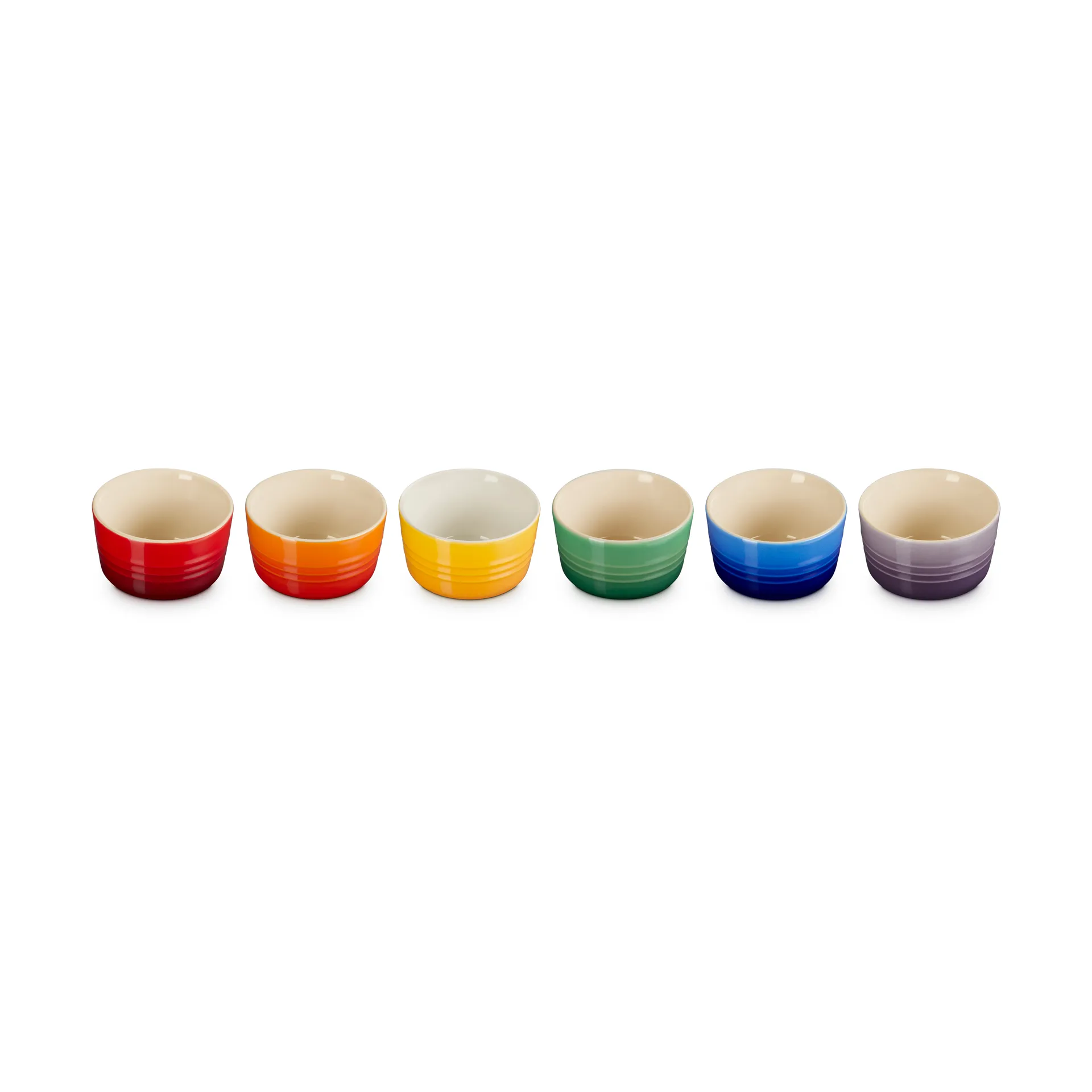 Signature stengods miniramekin 6-delar, Rainbow Le Creuset