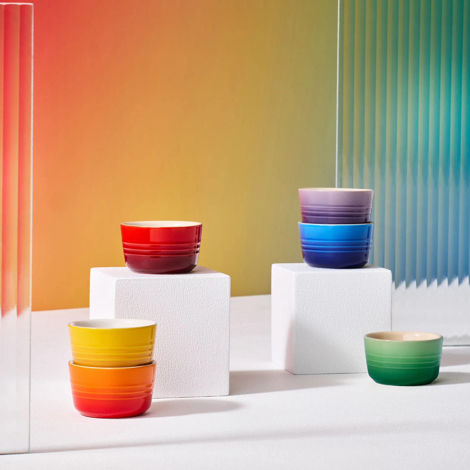 Signature stengods miniramekin 6-delar, Rainbow Le Creuset