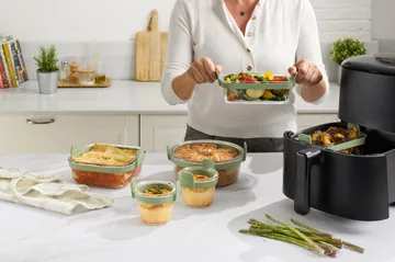 Lékué Air fryer glaskopp mini 4-pack - Transparent - Lékué