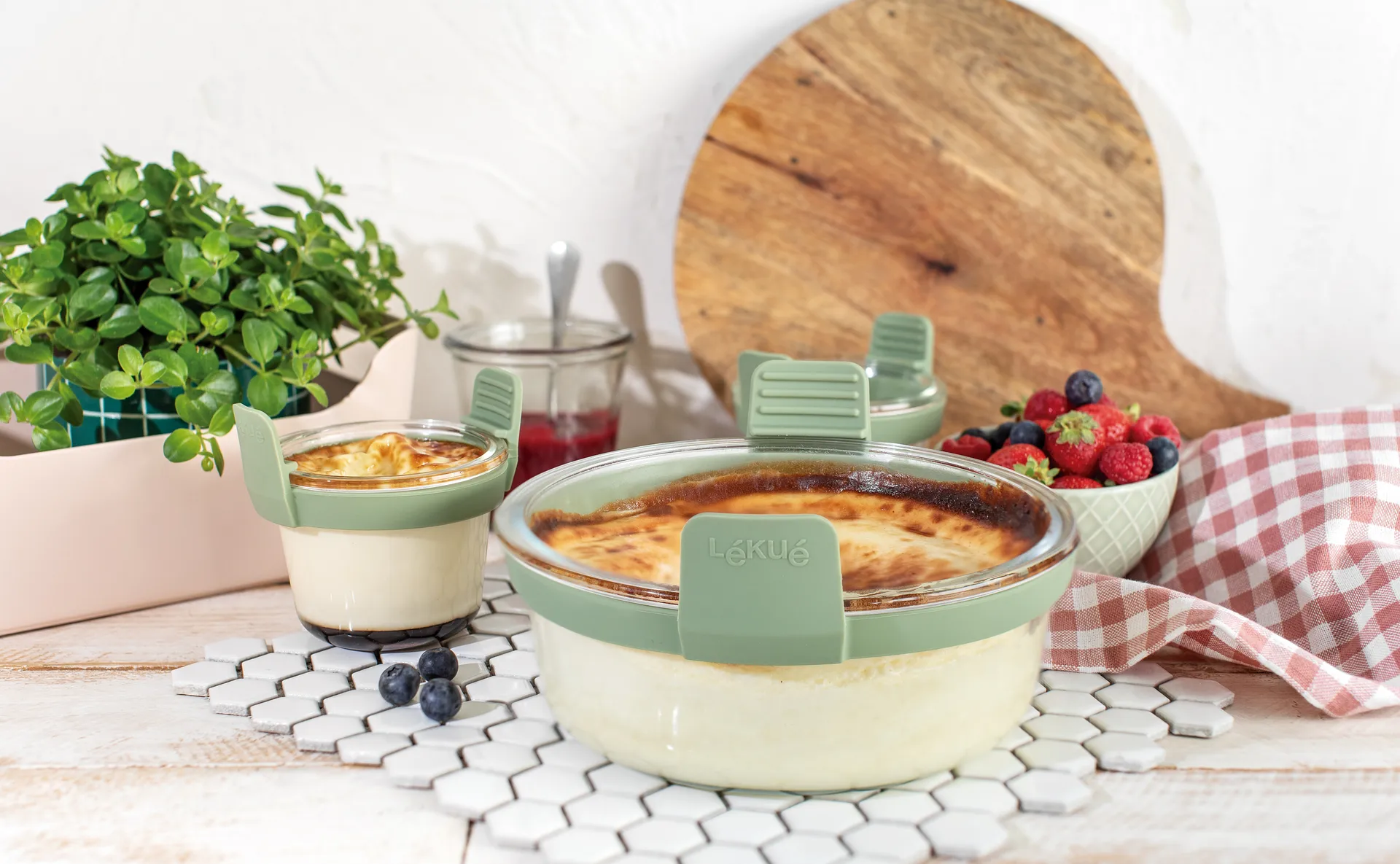 Lékué Air fryer glaskopp mini 4-pack, Transparent Lékué