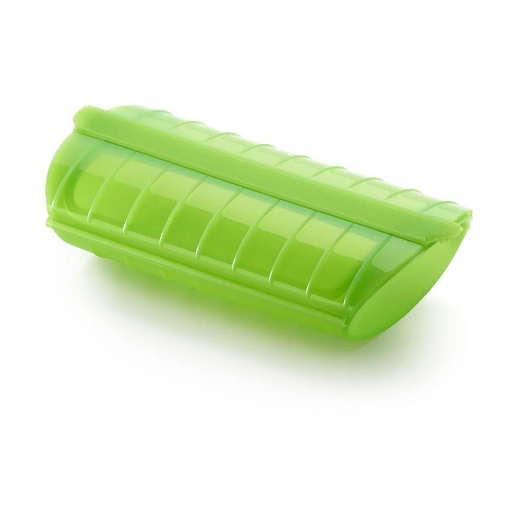 Lékué ångkokare mikro bricka 1-2 port., Grön Lékué