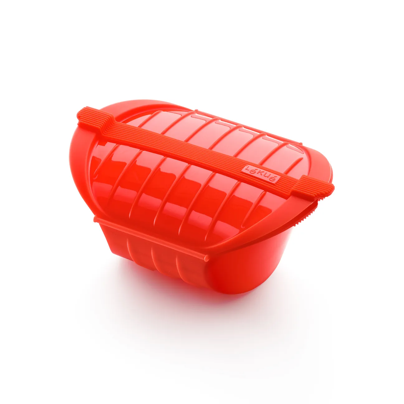 Lékué djup ångkokare mikro 3-4 port., Röd Lékué