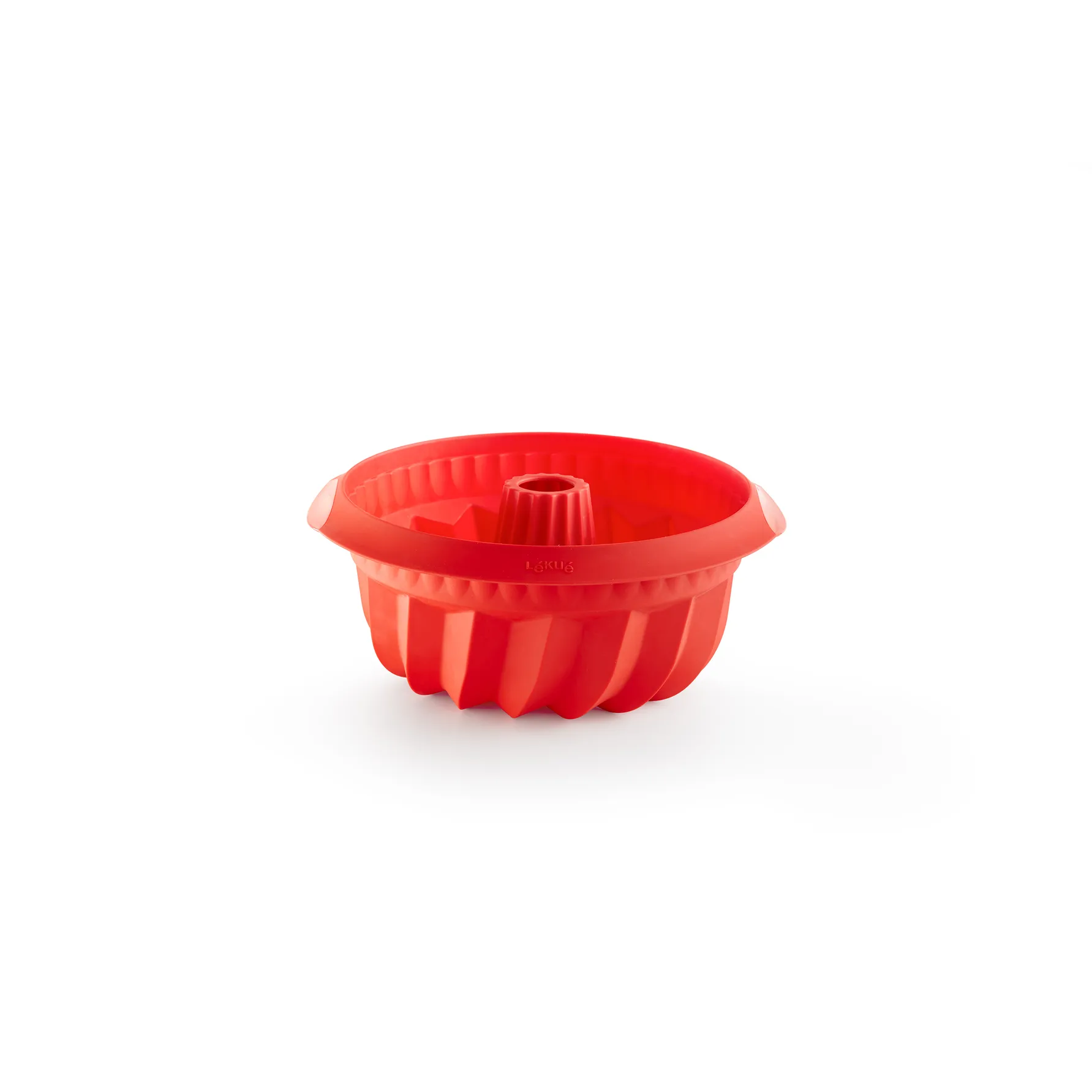 Lékué djup savarinform silikon Ø22 cm, Röd Lékué