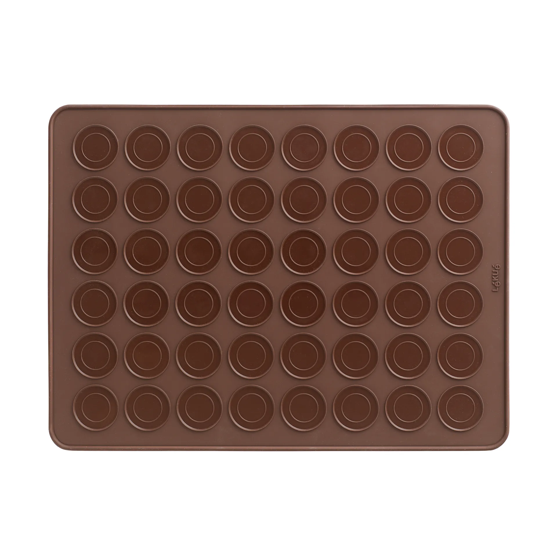 Lékué macarons bakmatta silikon 40 cm, Brun Lékué