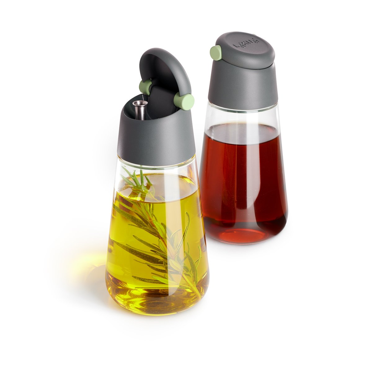 Lékué olja/vinäger flaska 2-pack Grå | Skandinavisk Design | Olja-, Vinäger- & Dressingflaskor | Grå
