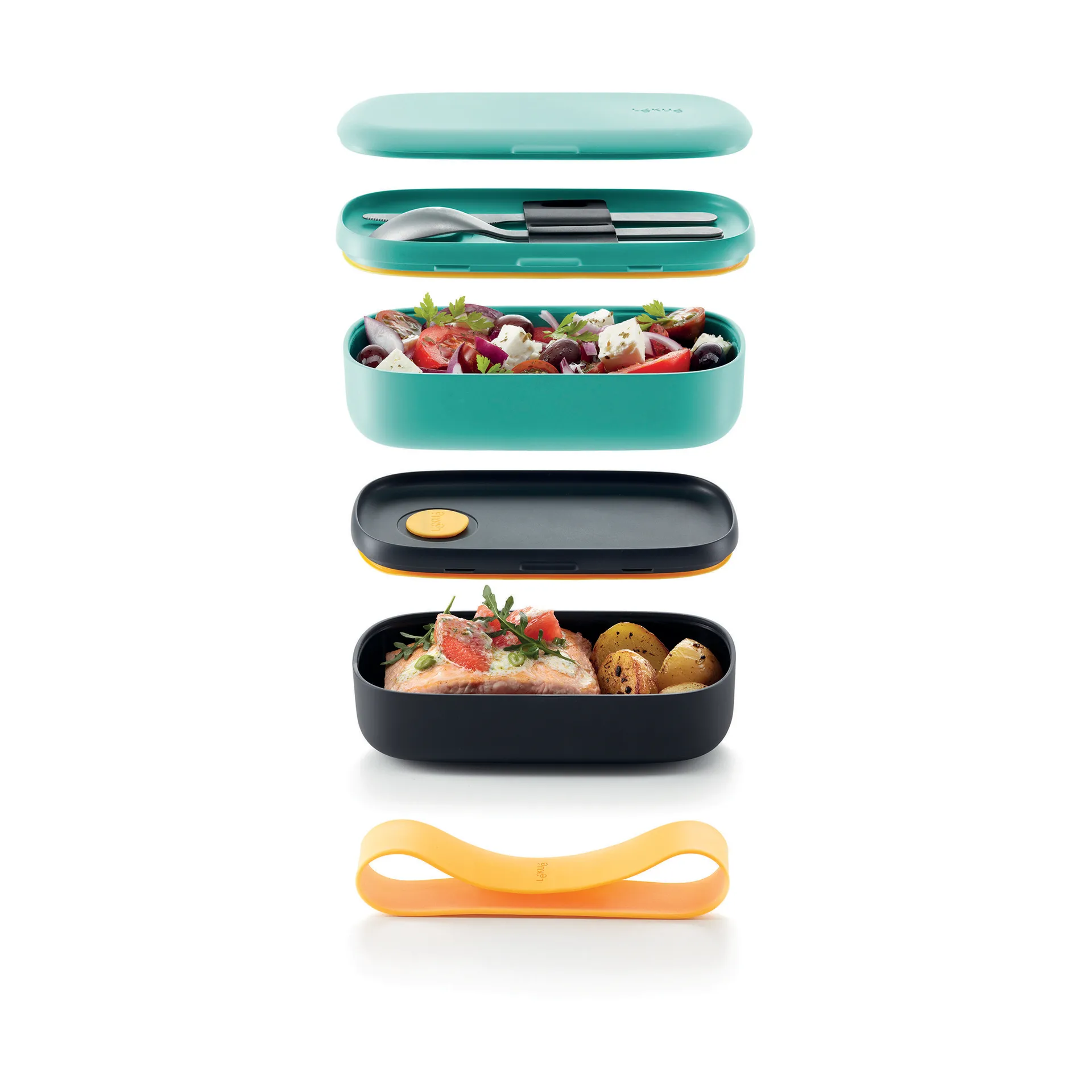 Lékué To Go matlåda 2 delar, Grön Lékué