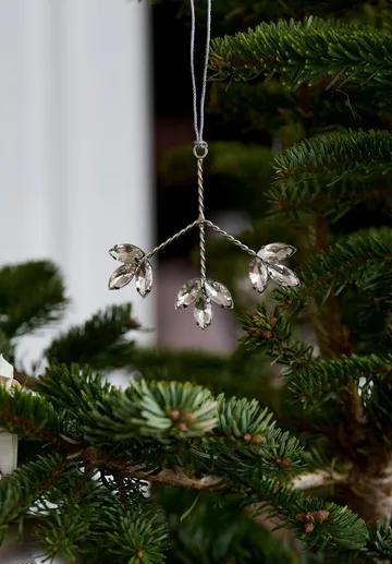 Ada ornament dekorationshänge - Silverfärgad, 5x4x10 cm - Lene Bjerre