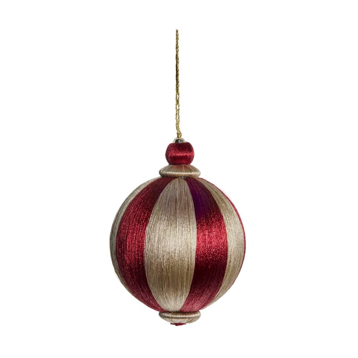 Agnes julkula Ø10 cm - Dark red-linen - Lene Bjerre