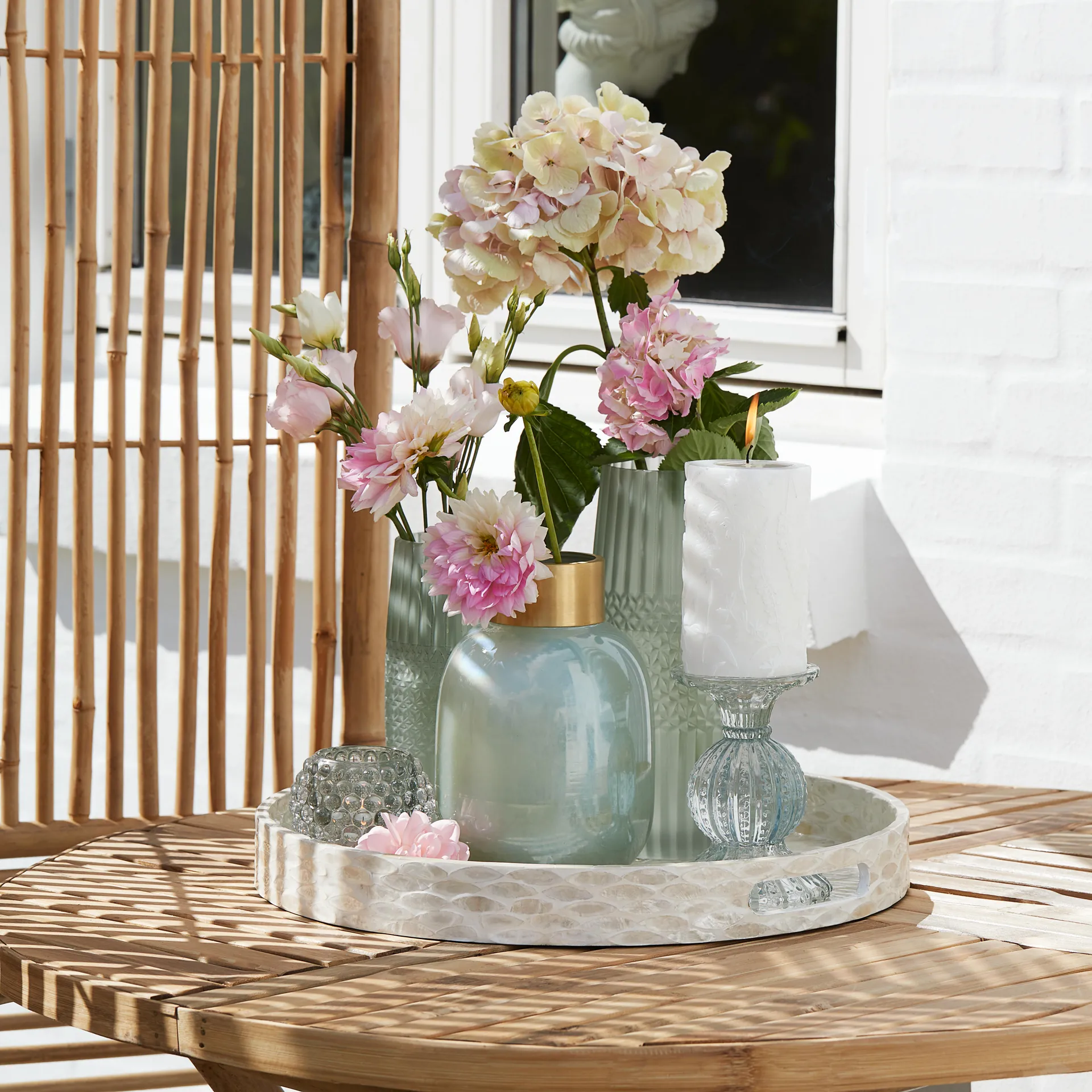 Alma vas 33 cm, Iceberg green Lene Bjerre