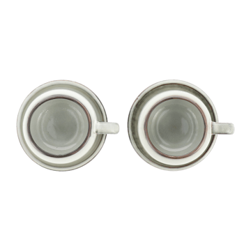 Amera espressokopp med fat - White sands - Lene Bjerre