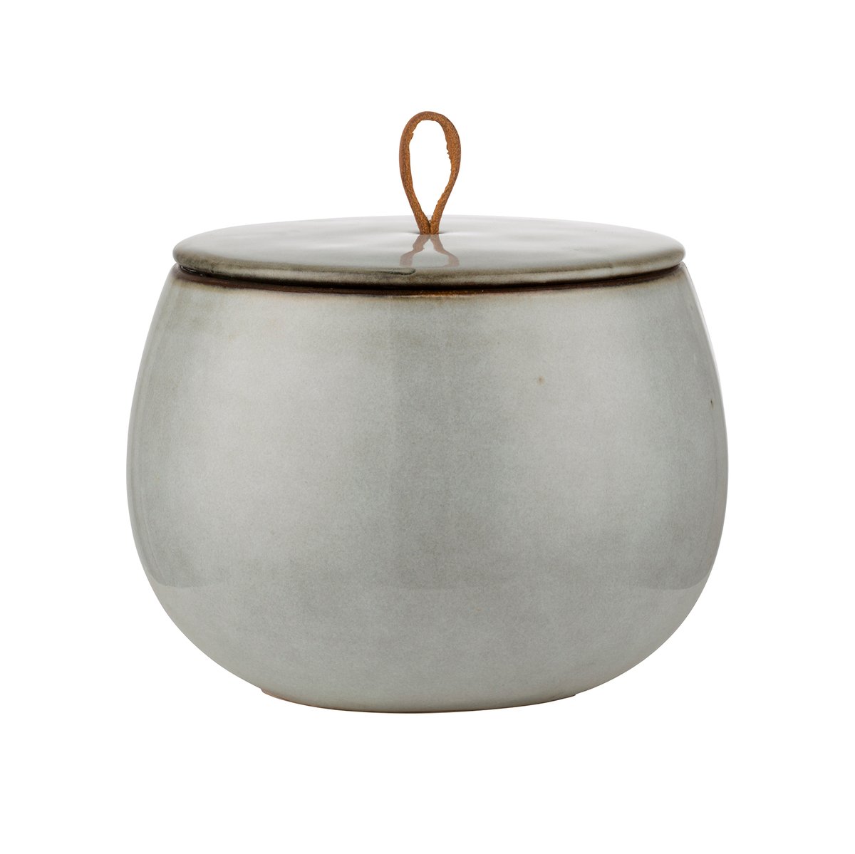Lene Bjerre Amera förvaringsburk med lock 13,5 cm | Skandinavisk Design | Förvaringsburkar | Grå