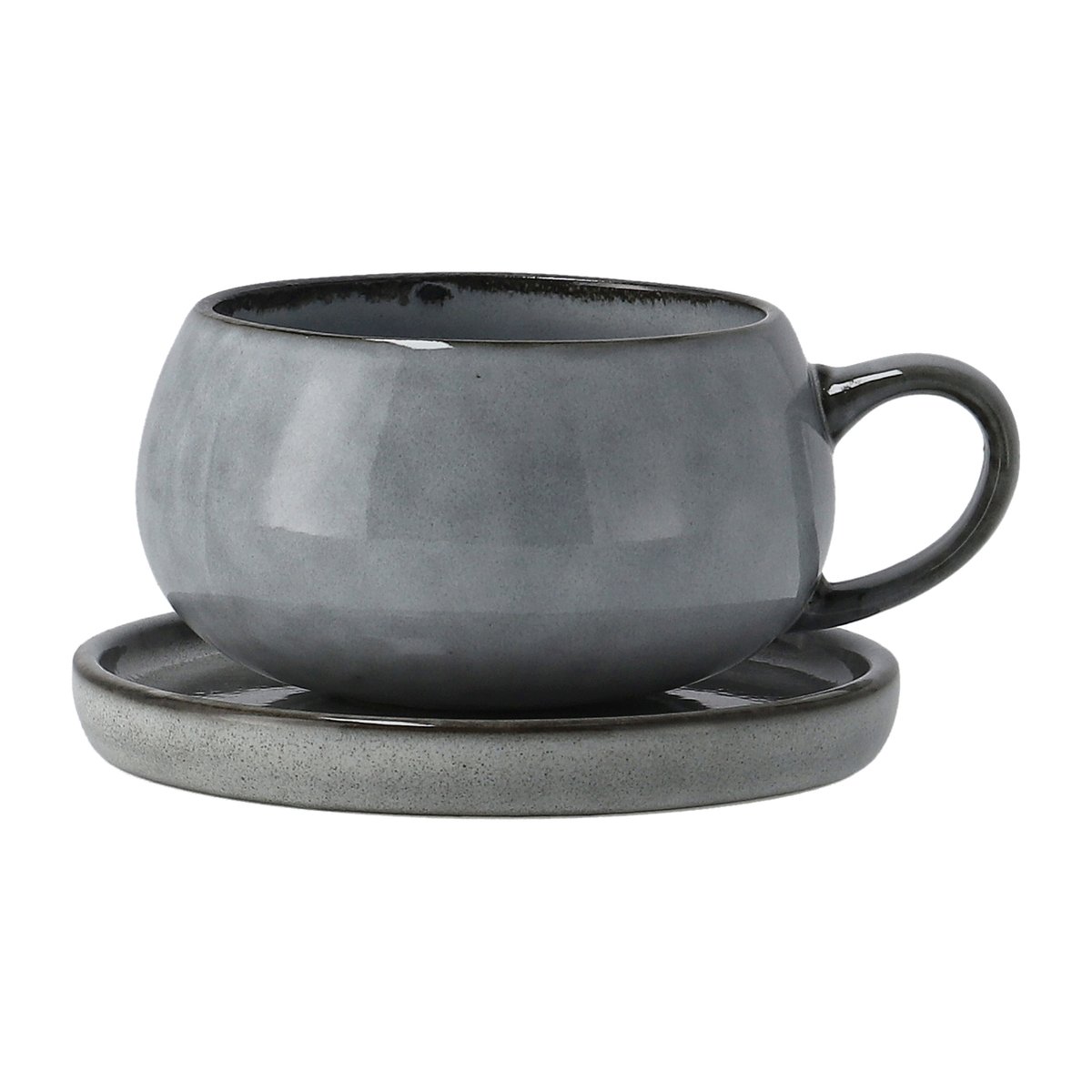 Lene Bjerre Amera kopp och fat Grå | Skandinavisk Design | Kaffekoppar | Grå