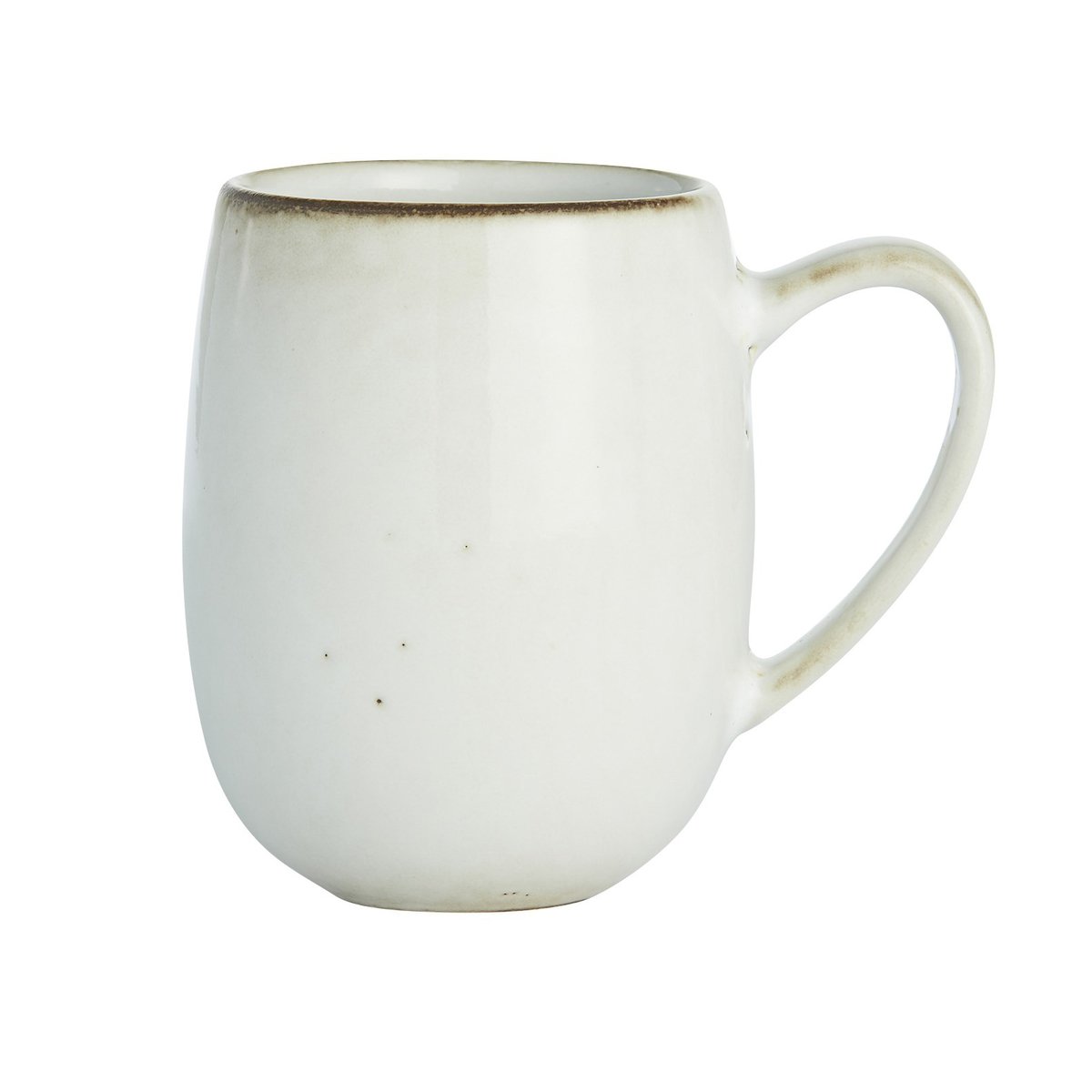 Lene Bjerre Amera mugg med öra White Sands | Skandinavisk Design | Kaffekoppar | Vit
