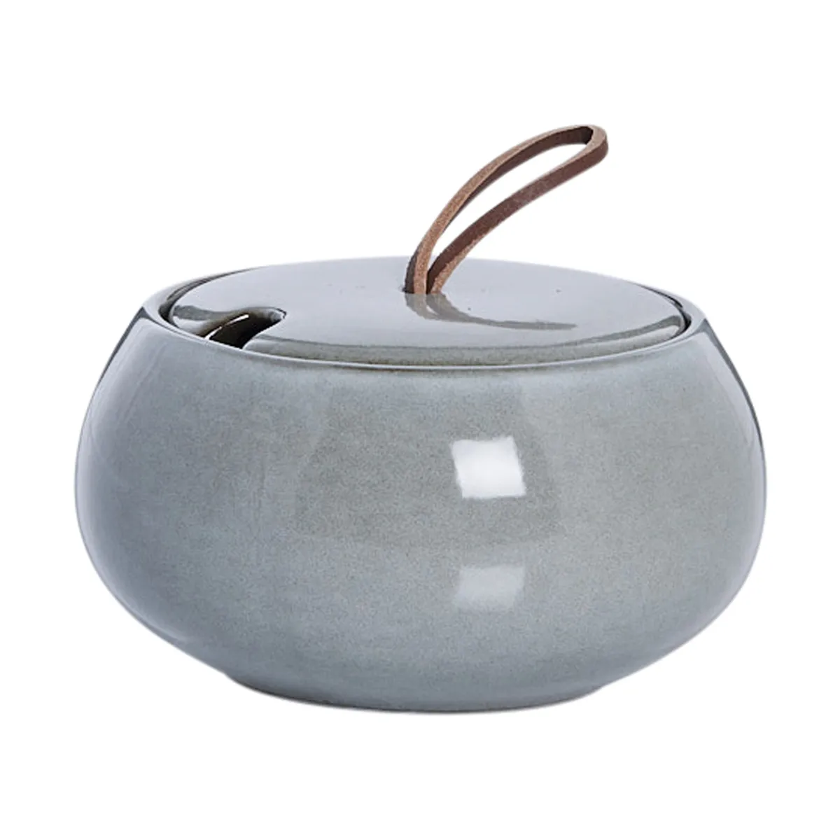 Lene Bjerre Amera sockerskål med lock Ø13 cm Grey