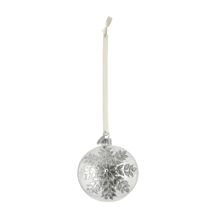 Cadelia julkula isblomma Ø8 cm, Klar-silver Lene Bjerre