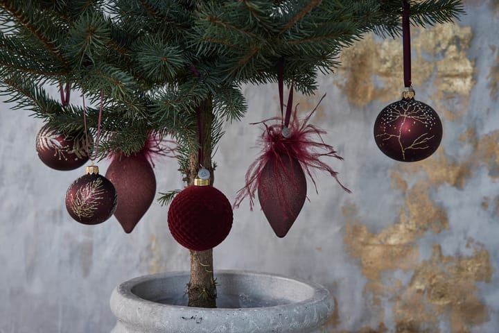 Cadelia julkula kvist Ø6 cm, pomegranate-light gold Lene Bjerre