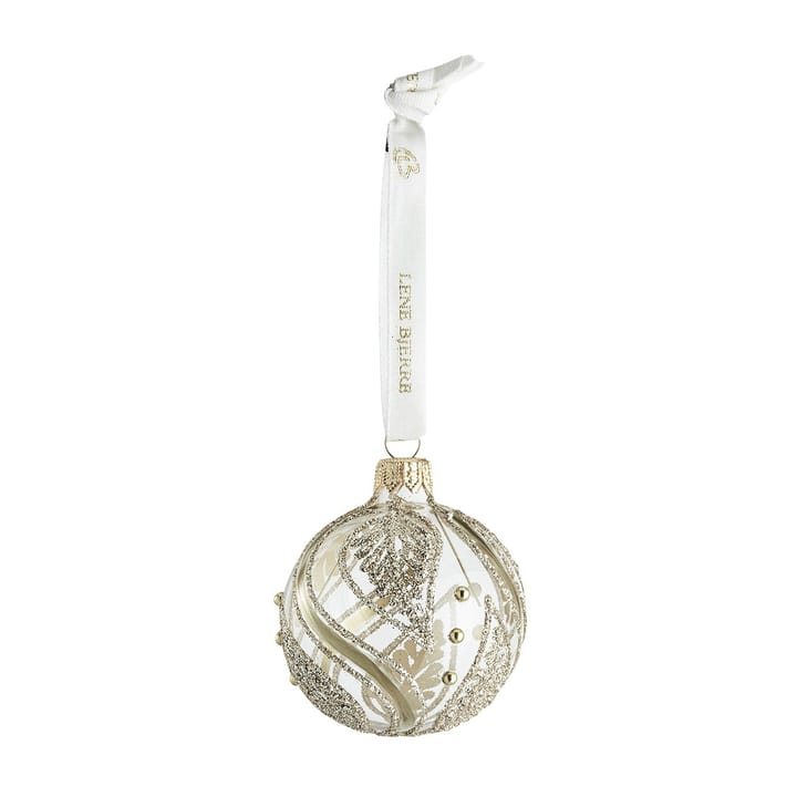 Cadelia julkula med löv Ø6 cm, Klar-guld Lene Bjerre