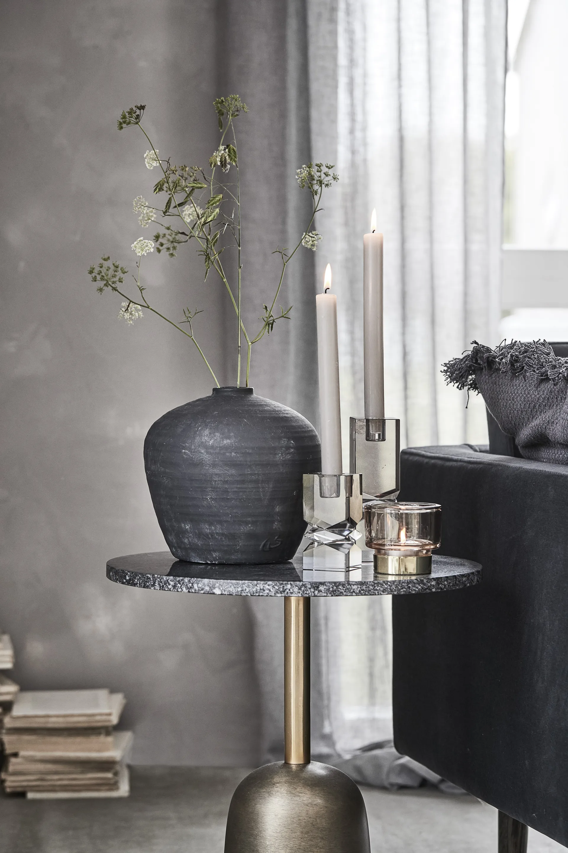 Catia vas 20 cm, Svart Lene Bjerre