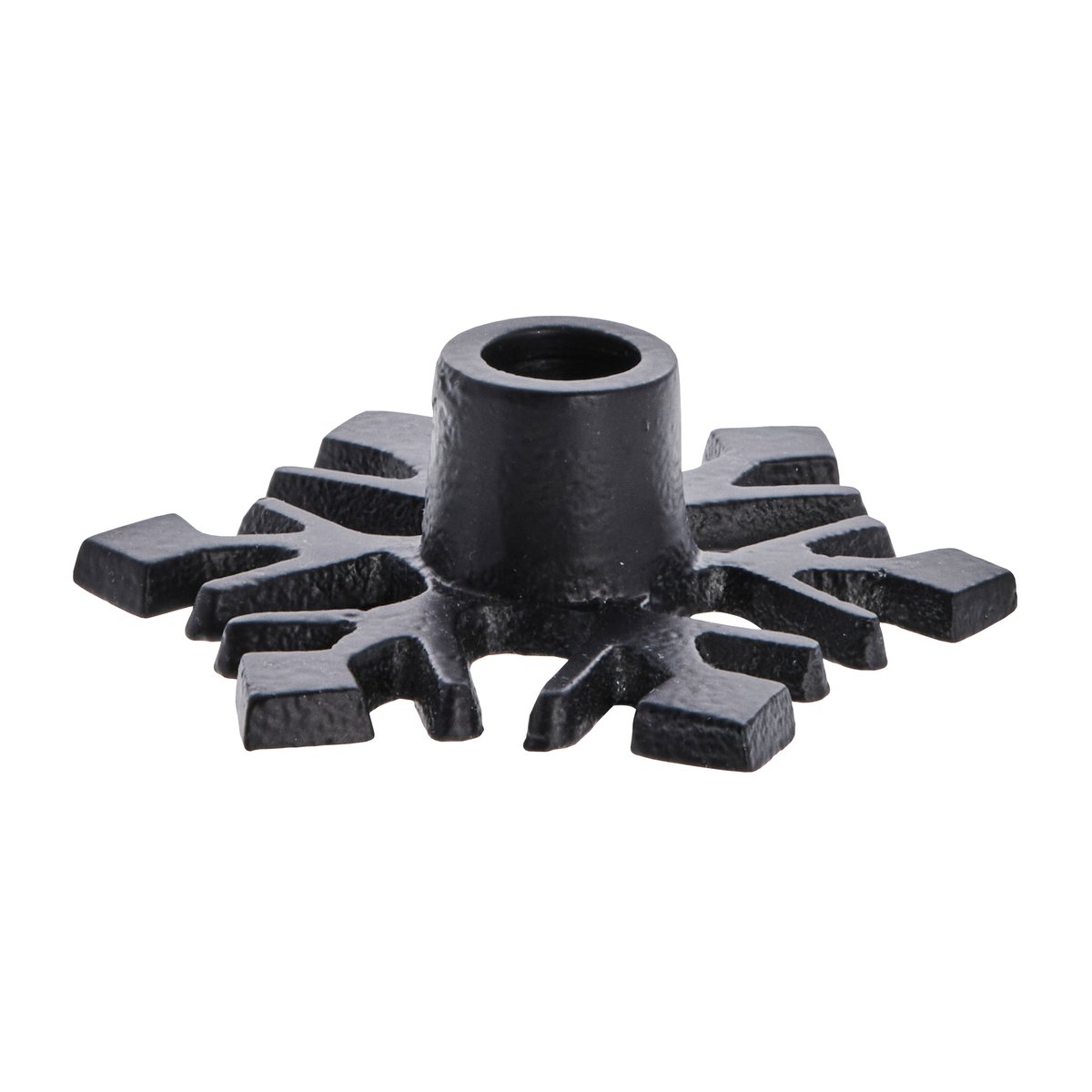 Lene Bjerre Caville ljusstake snöflinga black | Skandinavisk Design | Ljusstakar | Svart