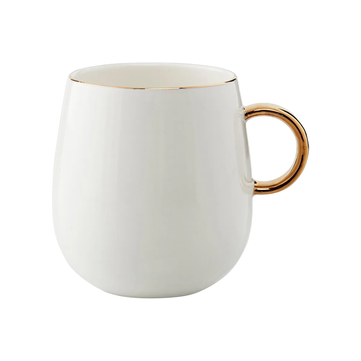 Lene Bjerre Clara mugg med öra 27 cl White-light gold