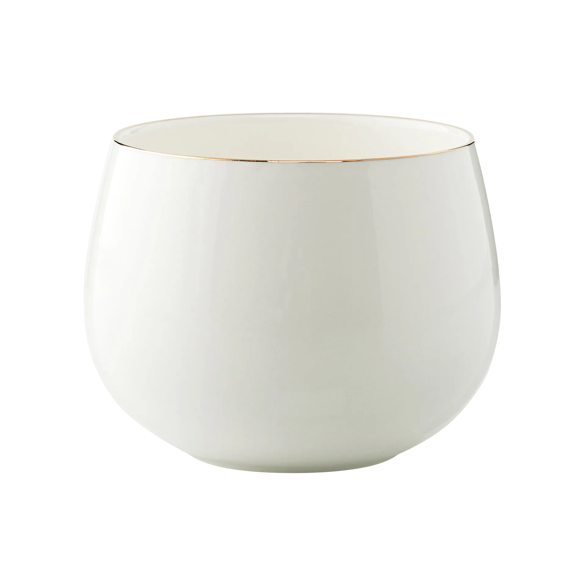Clara skål Ø12 cm, White-light gold Lene Bjerre