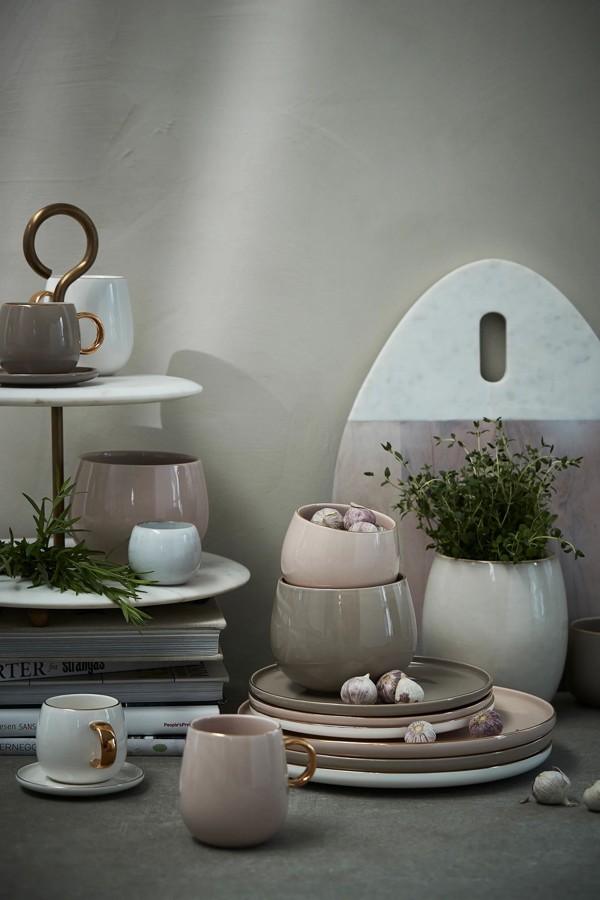 Clara skål Ø9,5 cm, Rose-light gold Lene Bjerre
