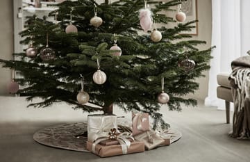 Cristie julgransmatta Ø110 cm - linen-light gold - Lene Bjerre