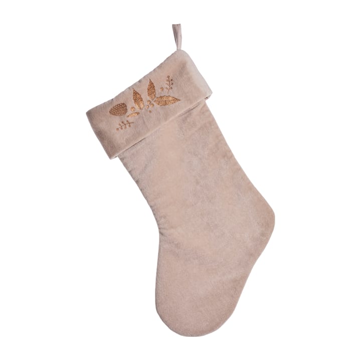 Cristie julstrumpa - linen-light gold - Lene Bjerre