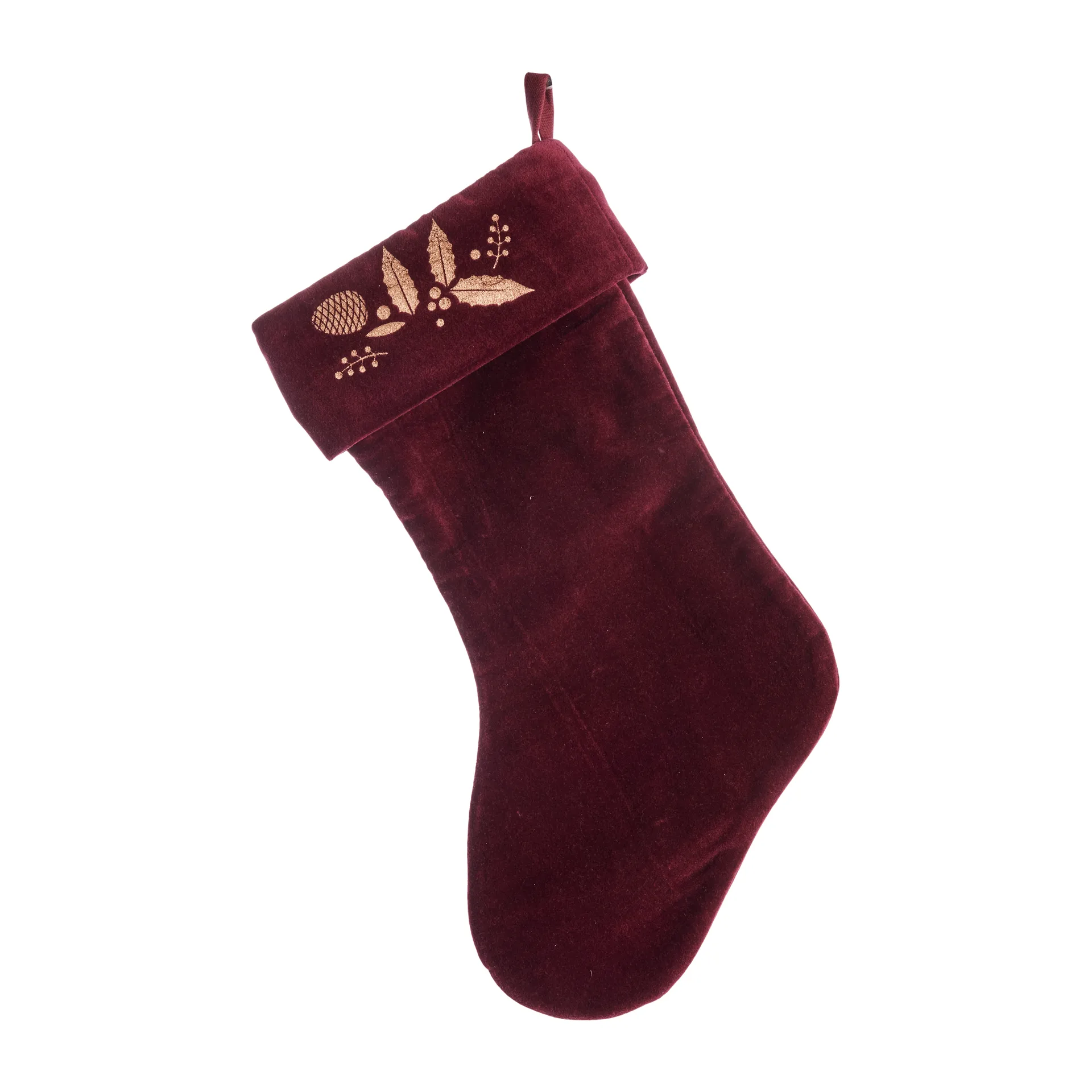 Cristie julstrumpa, pomegranaten-light gold Lene Bjerre