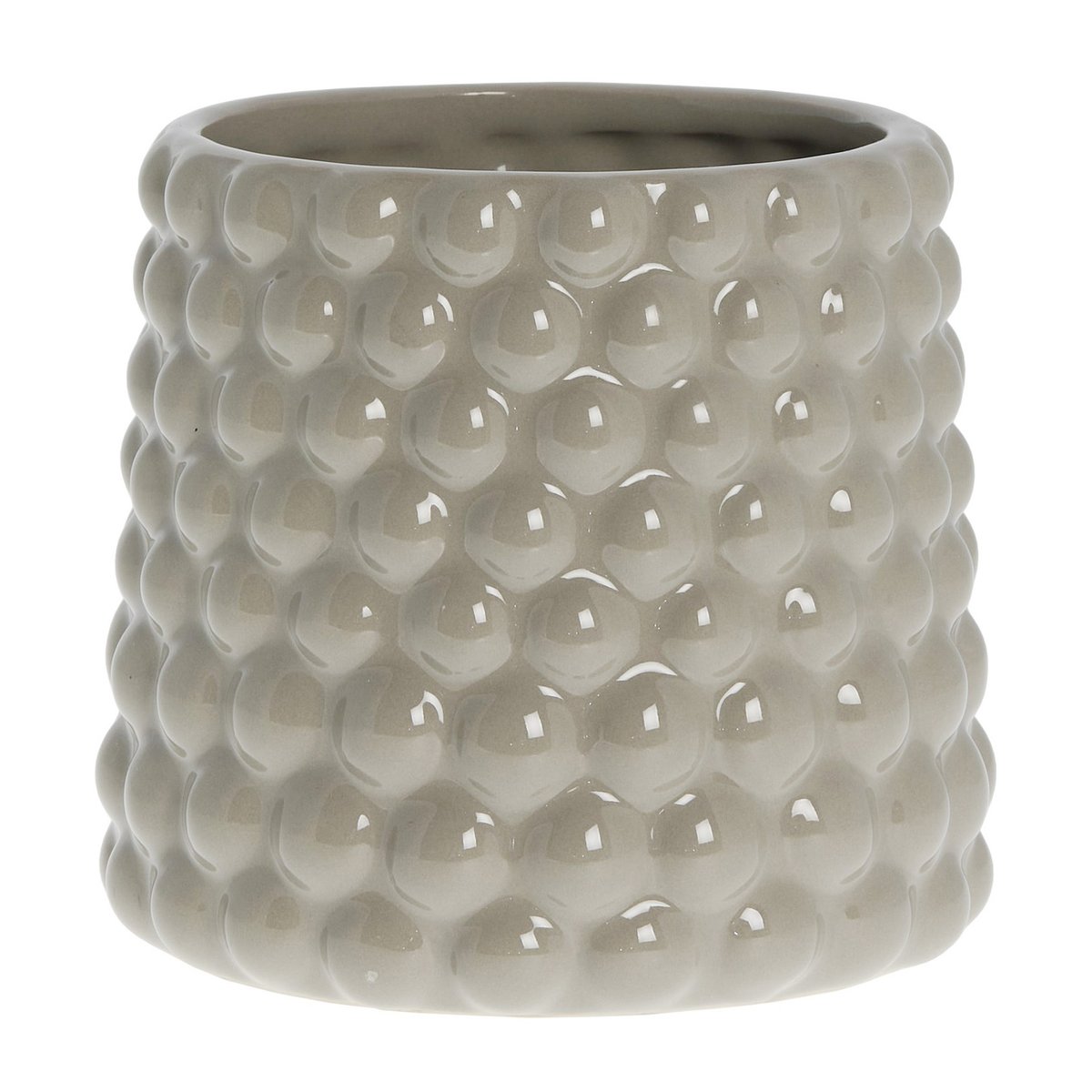 Lene Bjerre Dotsie kruka 14 cm Grey | Skandinavisk Design | Krukor | Grå