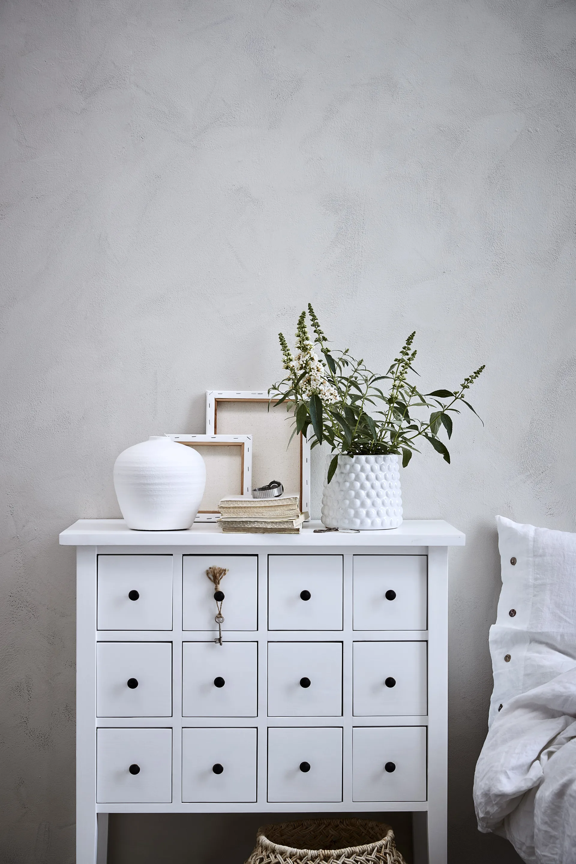 Dotsie kruka Ø20 cm, White Lene Bjerre