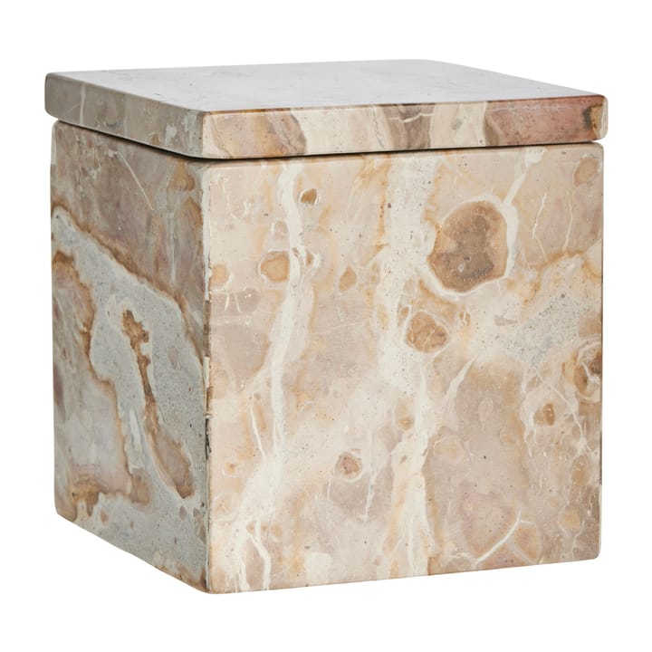 Ellia förvaringslåda marmor 12x12 cm - Linen - Lene Bjerre