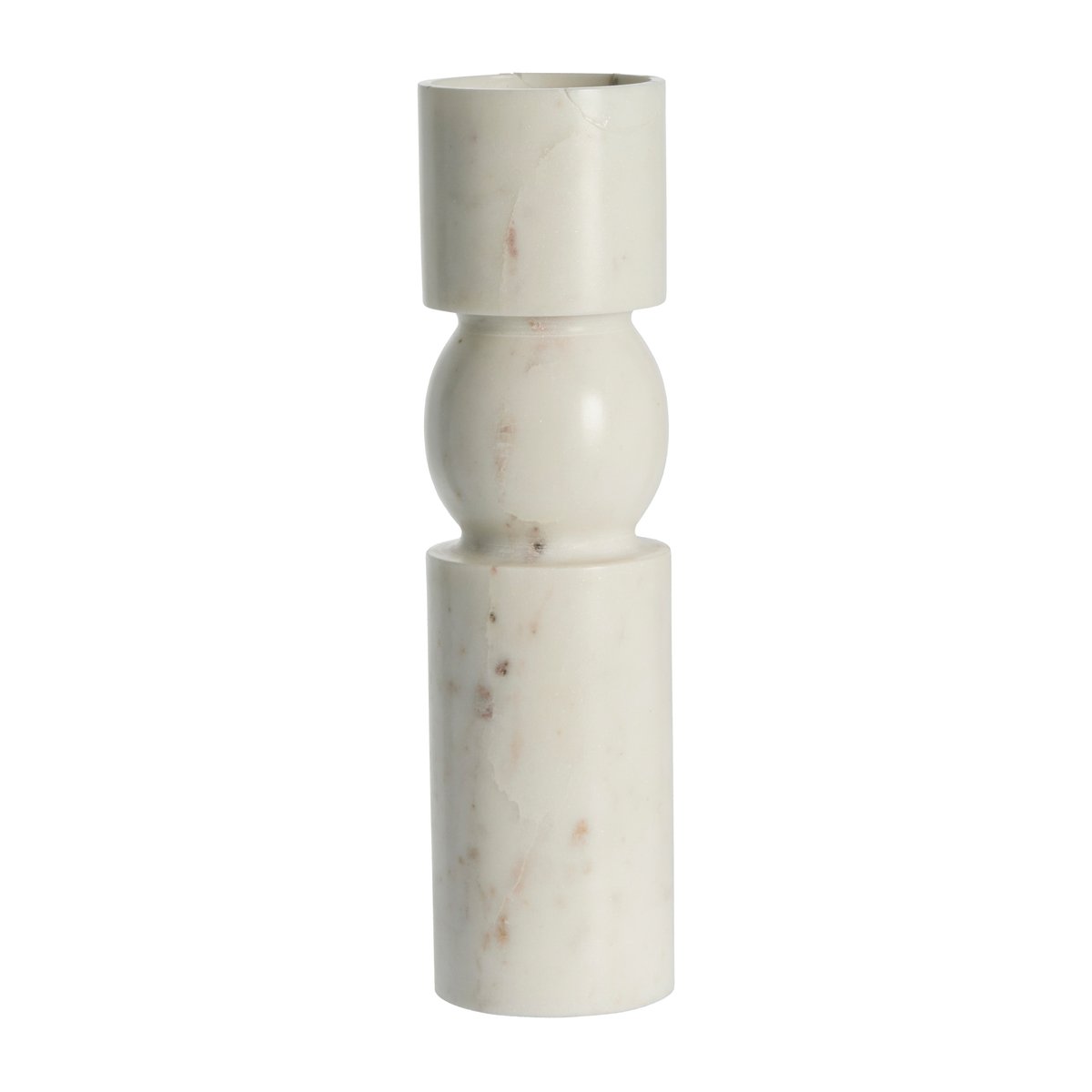 Lene Bjerre Ellia ljusstake 30 cm White | Skandinavisk Design | Ljusstakar | Vit