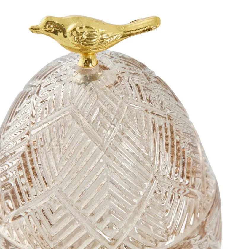 Esmia påskägg 15 cm, Dark grey-light gold Lene Bjerre