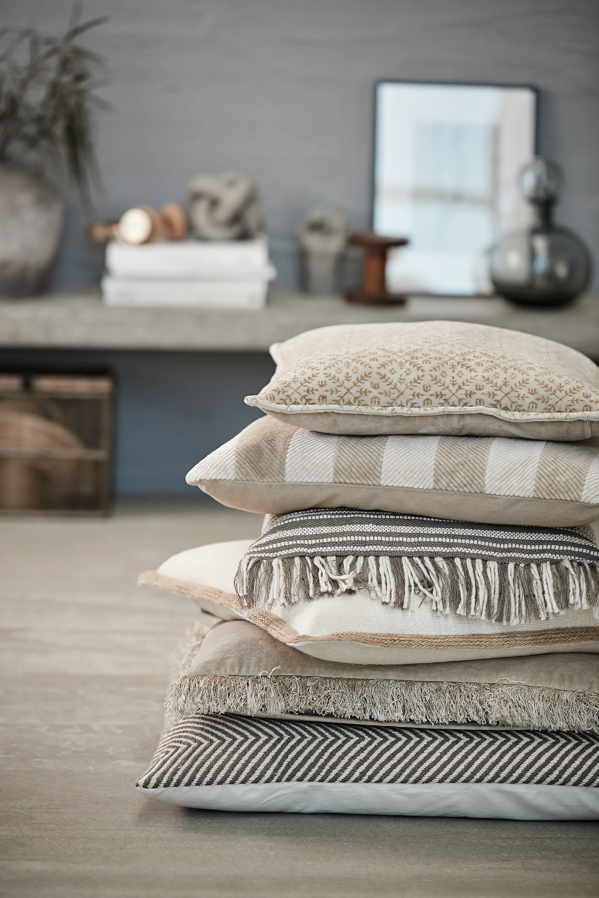 Frida kudde light-beige, 50x50 cm Lene Bjerre