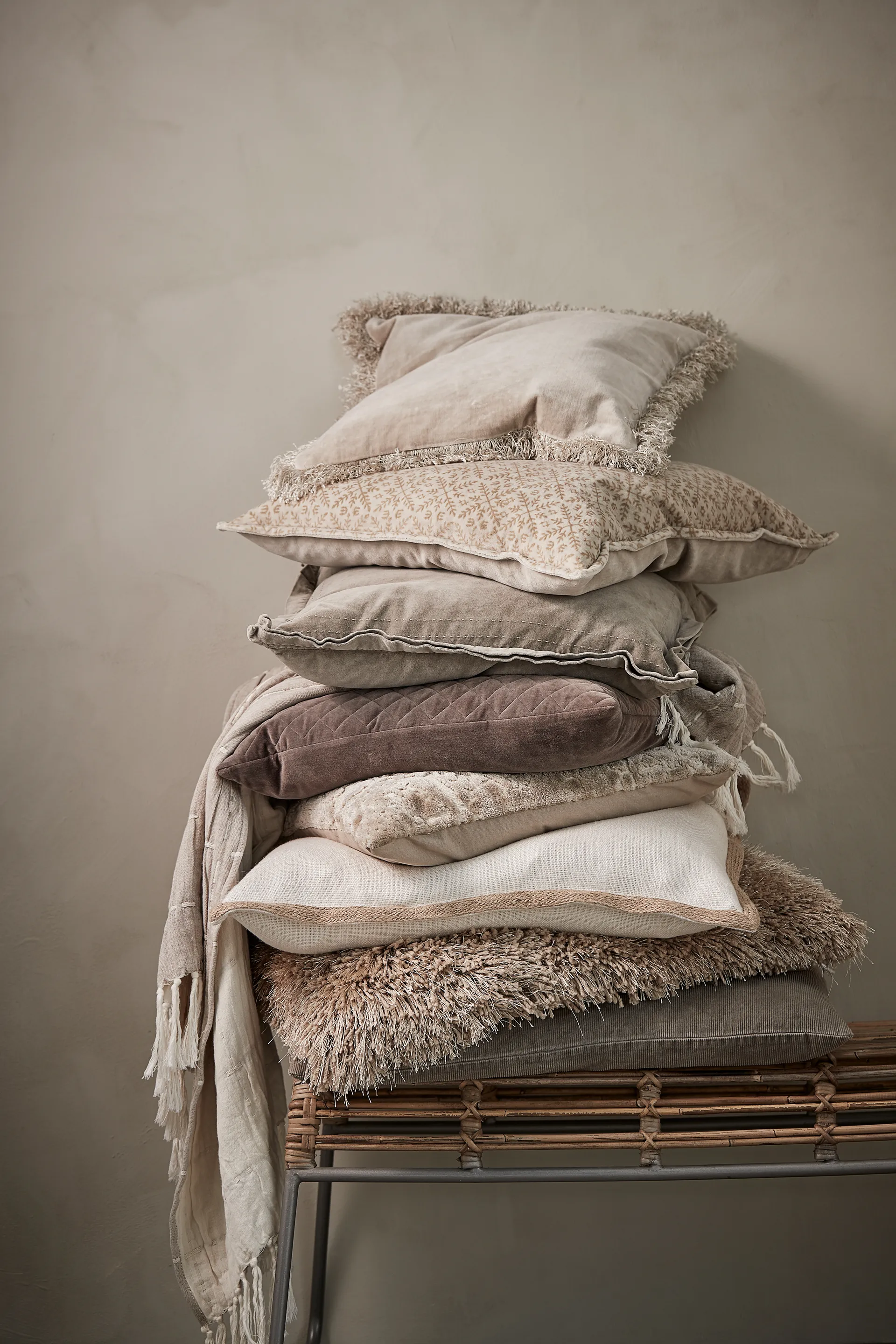 Frida kudde light-beige, 50x50 cm Lene Bjerre