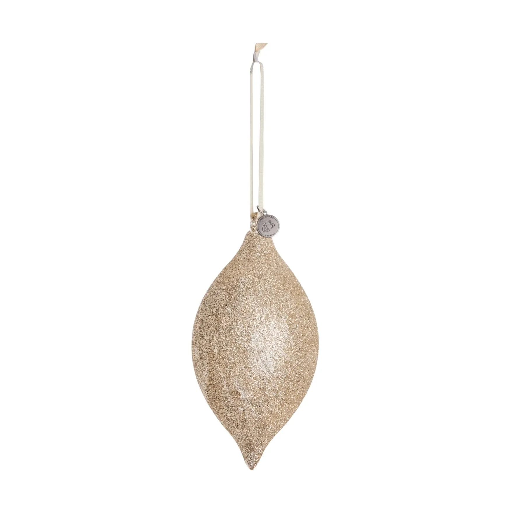 Glitteria dekoration julhänge 17 cm, Ljusguld Lene Bjerre