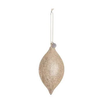 Glitteria dekoration julhänge 17 cm - Ljusguld - Lene Bjerre