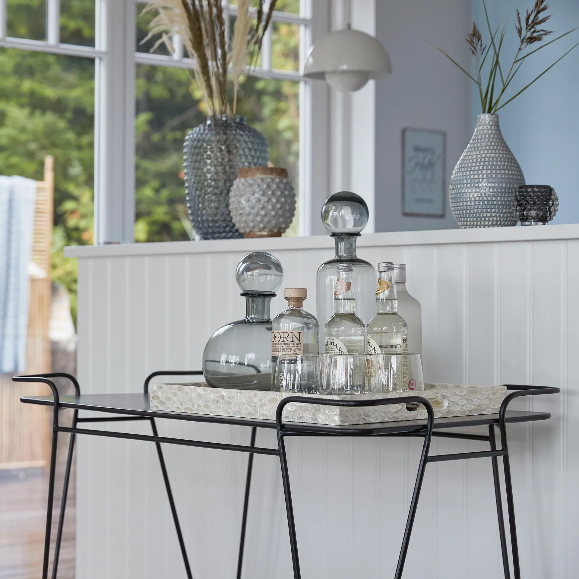 Hedria karaff 27,5 cm, Smoked grey Lene Bjerre