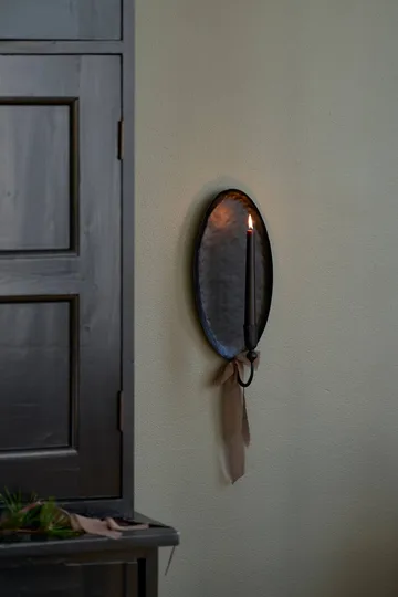Inine väggljusstake - Svart, 17x40 cm - Lene Bjerre