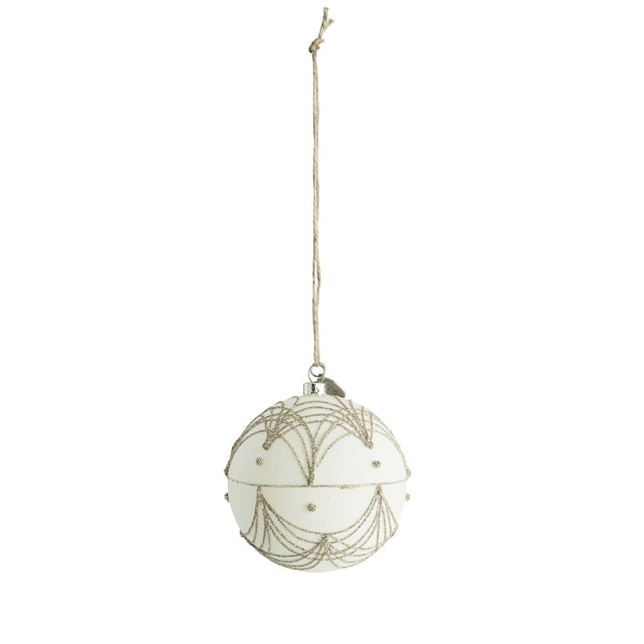 Jalia julkula Ø8 cm, Off white-light gold Lene Bjerre