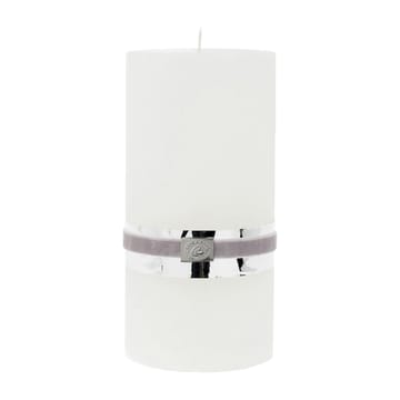 Lene Bjerre Rustic blockljus - vit 20 cm - Lene Bjerre