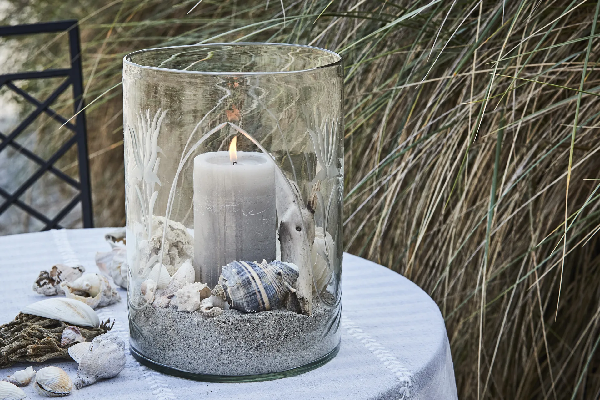 Lene Bjerre rustic ljus ljusgrå Ø7,5 cm, 12,5 cm Lene Bjerre