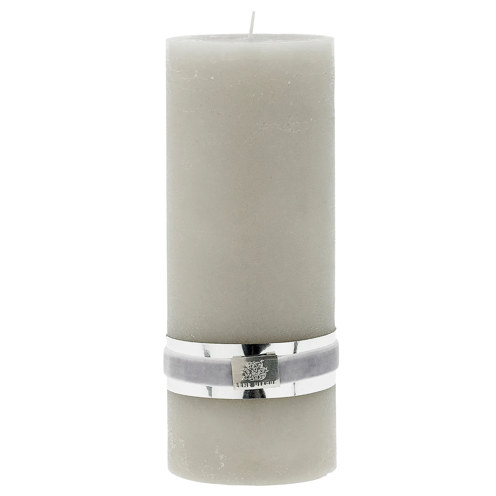 Lene Bjerre Rustic ljus silver grey Ø7,5 cm, 20 cm Lene Bjerre